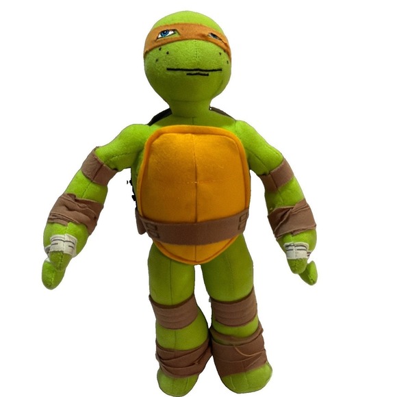 Viacom Other - Teenage Mutant Turtle 11" Green Michelangelo Orange Mask 2013 Viacom